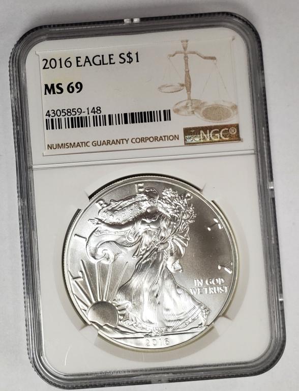 2016 American Silver Eagle NGC MS69 (1 of 4)