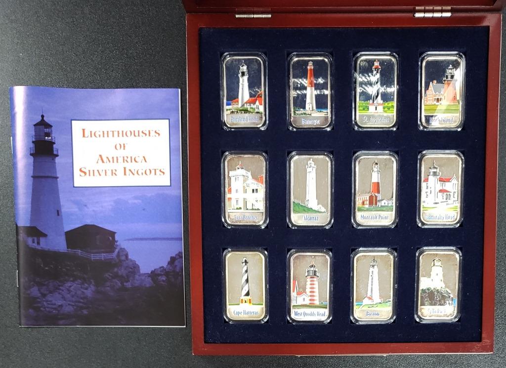 Lighthouse of America Silver Ingots 12- .999 Fine (1 of 2)