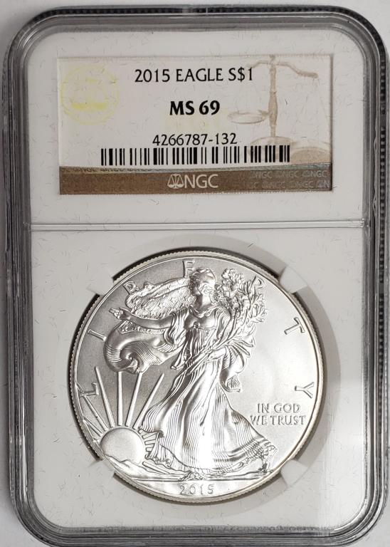 2015 American Silver Eagle NGC MS69 (1 of 4)