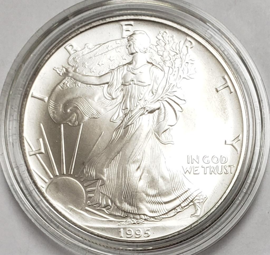 1995 American Silver Eagle Uncirculated (1 of 3)
