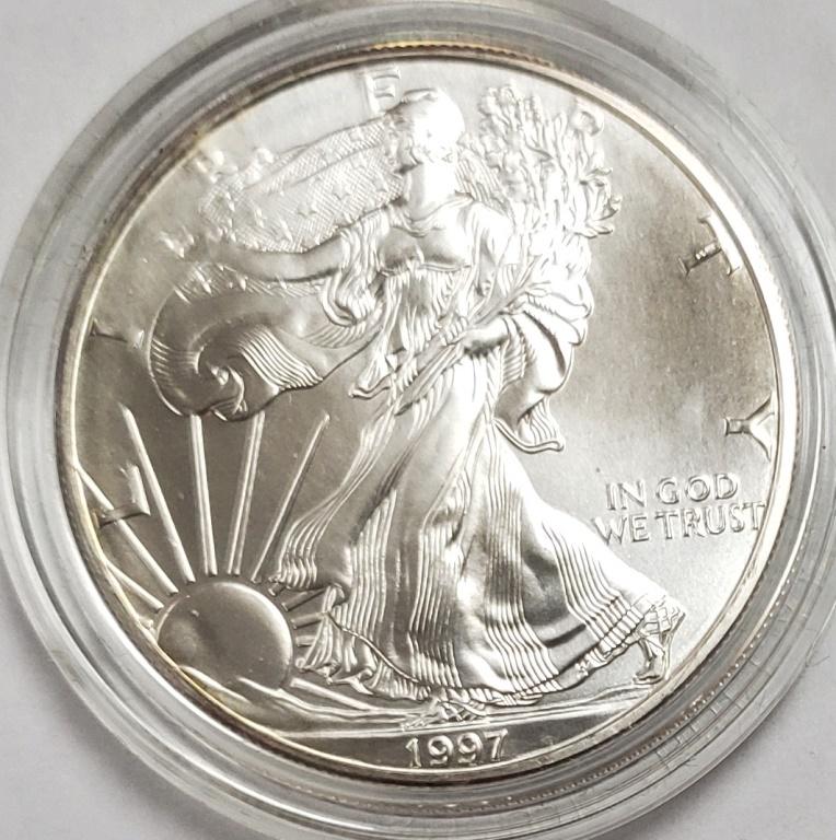 1997 American Silver Eagle Uncirculated (1 of 3)