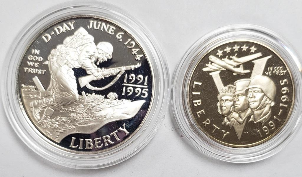 1991-1995 WWII 50th Anniversary Coins (1 of 3)