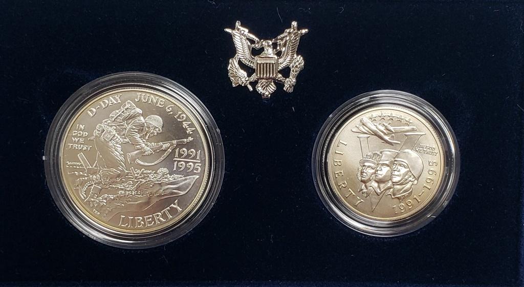 1991-1995 WWII 50th Anniversary Coins (1 of 3)