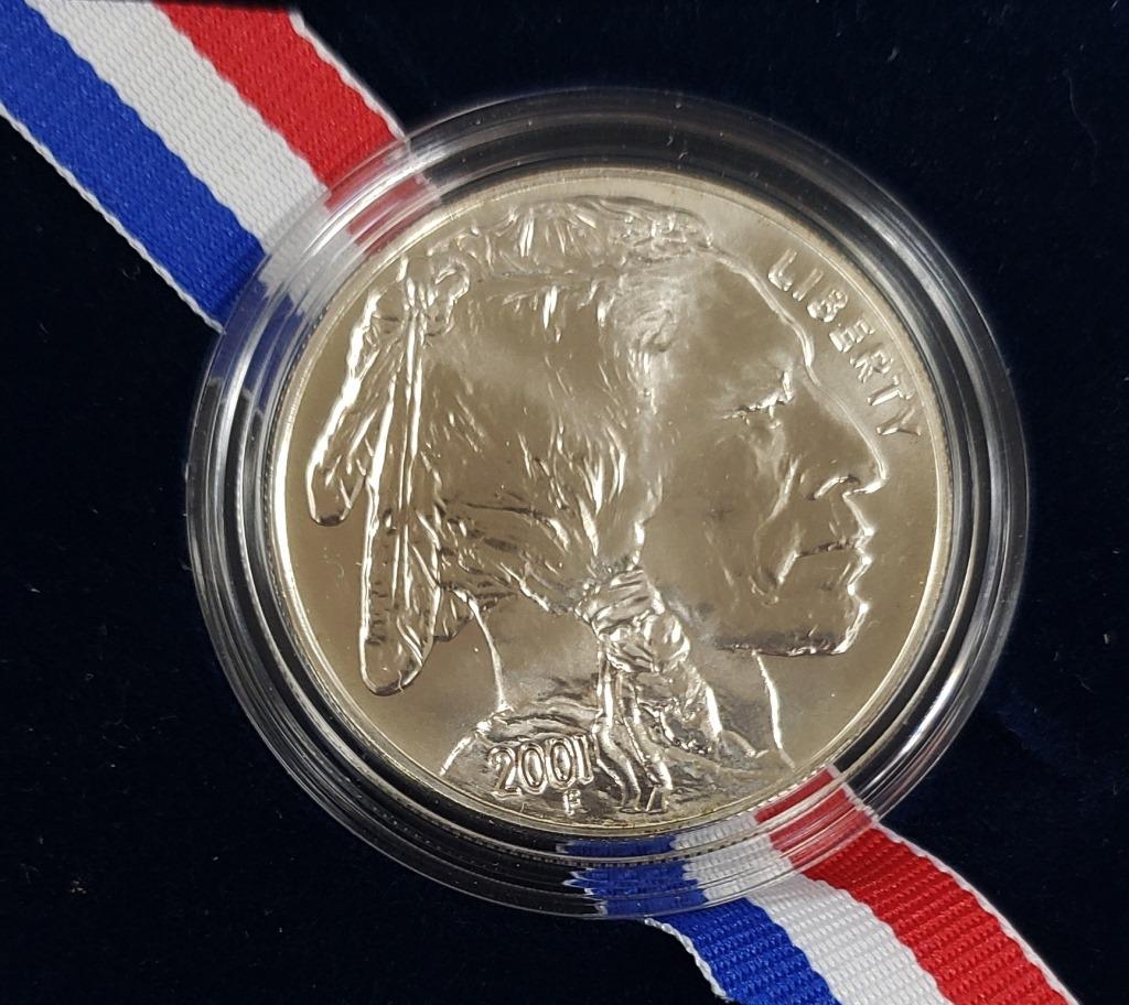 2001 American Buffalo Commemorative Silver Dollar (1 of 3)