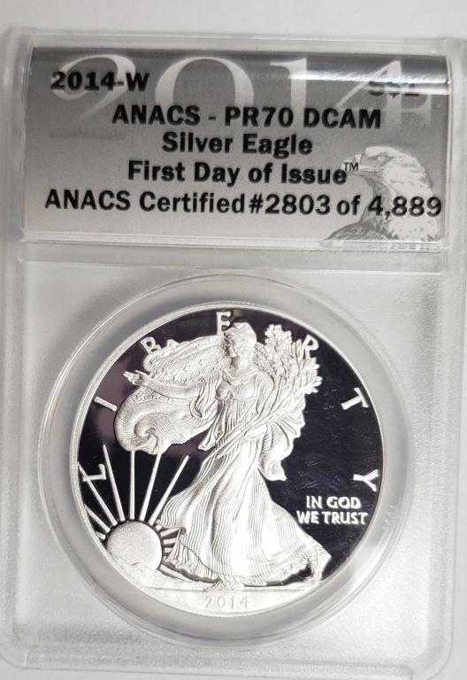 2014-W Silver Eagle ANACS PR70 DCAM (1 of 4)