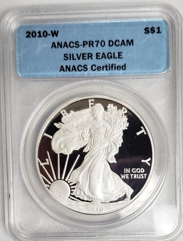 2010-W Silver Eagle ANACS PR70 DCAM (1 of 4)