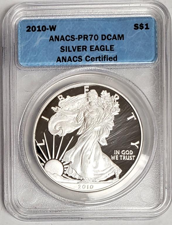2010-W Silver Eagle ANACS PR70 DCAM (1 of 4)
