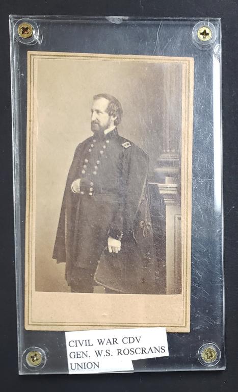 Civil War CDV General W.S. Rosecrans (1 of 2)