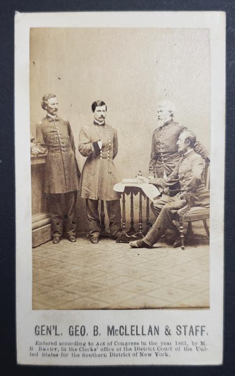 Civil War General George B McCellan & Staff Rare C (1 of 2)