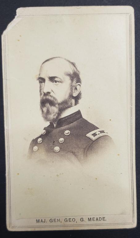 Civil War General George G Meade CDV Photo Card (1 of 2)