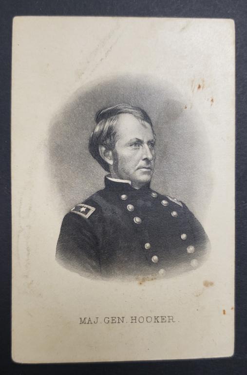 Civil War General Hooker CDV Photo Card (1 of 2)