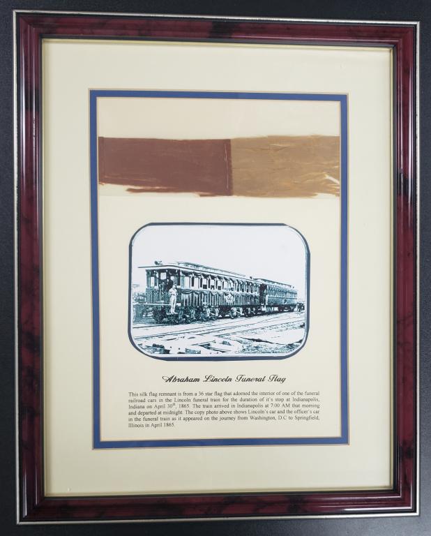 Rare piece of Flag from Abraham Lincoln's Funeral (1 of 2)
