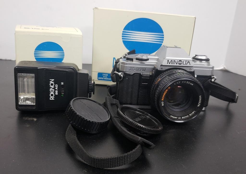 Vintage Minolta X-370 35mm Camera - W/Original Box (1 of 4)