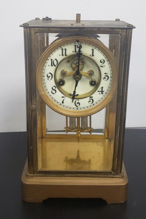 Waterbury Crystal Regulator Clock With Mercury (1 of 7)