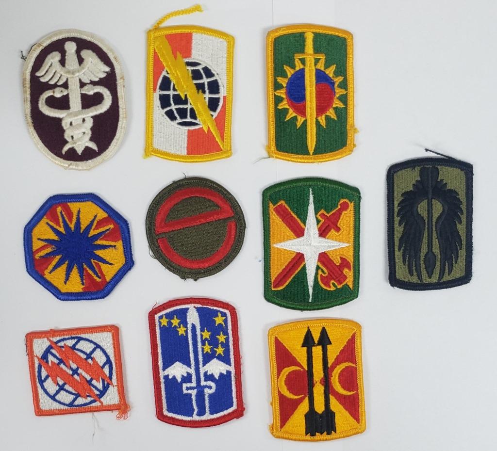 10 Vintage US - Army Shoulder Patches (1 of 2)