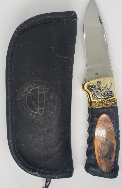FRANKLIN MINT KNIFE RHINO (1 of 5)