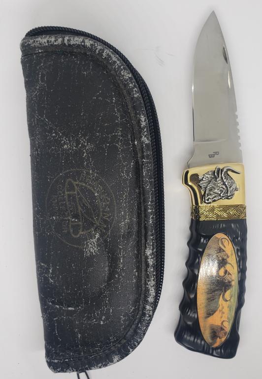 FRANKLIN MINT KNIFE LONGHORN (1 of 5)