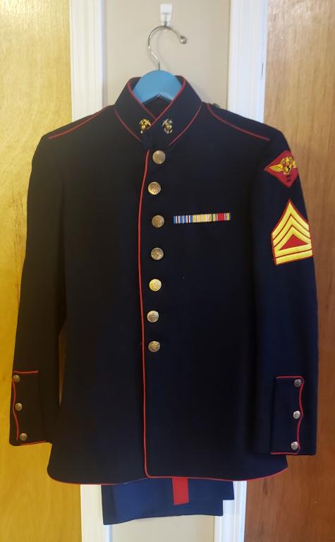 WWII USMC 2nd Air Wing Jacket & Trousers - Ribbon (1 of 5)