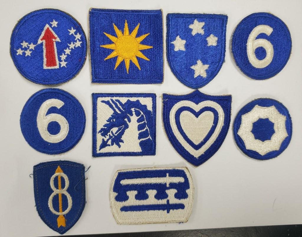 10 WWII Era US Army Patches (1 of 2)