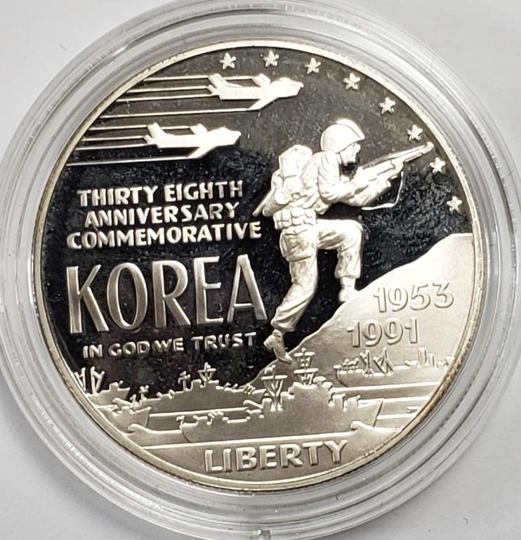 US Mint Silver Dollar - Korea Commemorative (1 of 3)