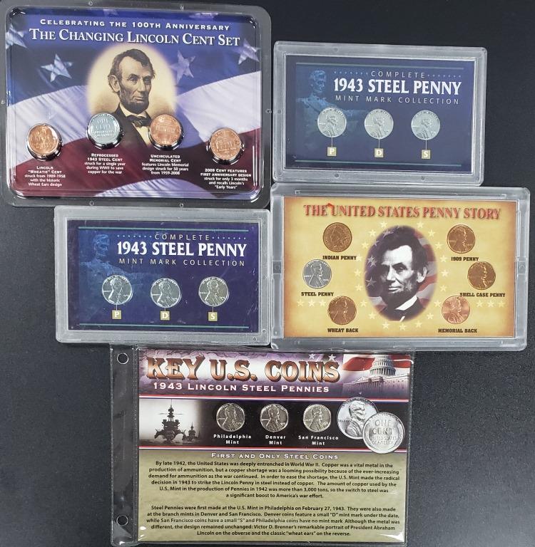 5 US Penny Collections, Penny Sotry, Changing Linc (1 of 2)