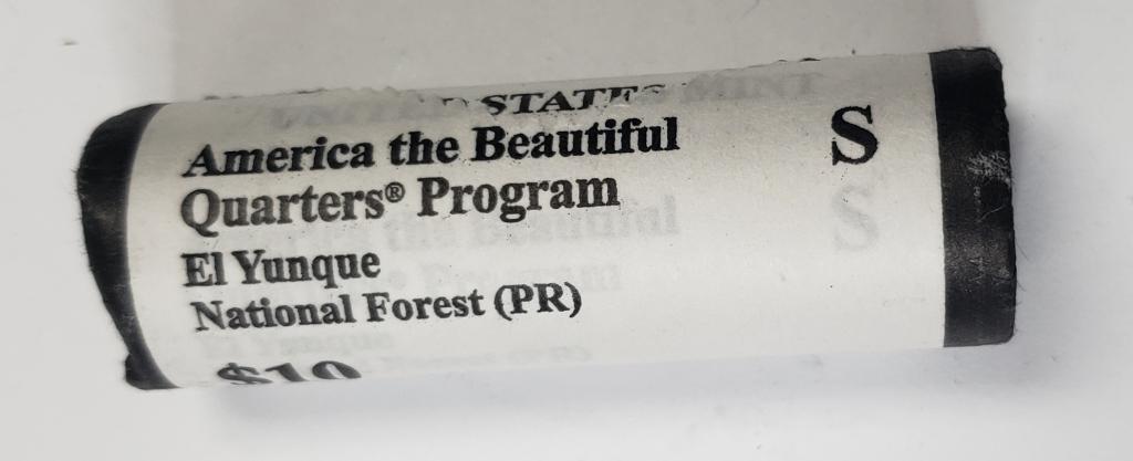 2012-S US Mint Roll Am. Beautiful El Yunque Nat. F (1 of 3)