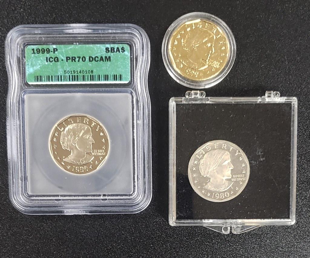 Susan B Anthony Dollars - ICG PR70DCAM, 1980-S (1 of 2)