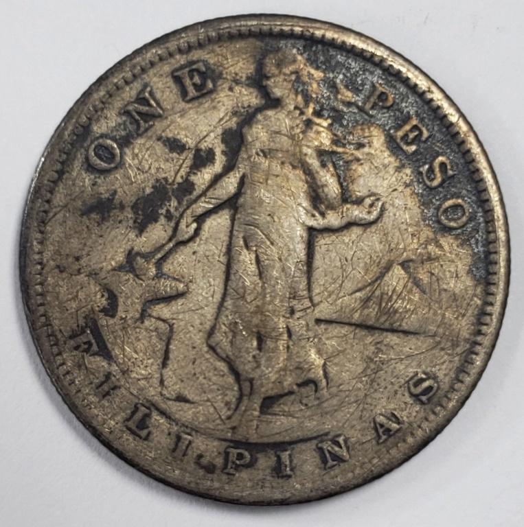 1907-S US Philippines 1 Peso (1 of 2)