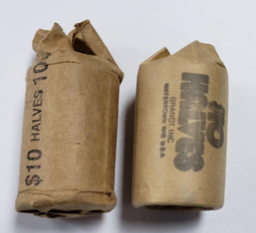 (2) KENNEDY HALF DOLLAR ROLLS - MIXED DATES (1 of 3)