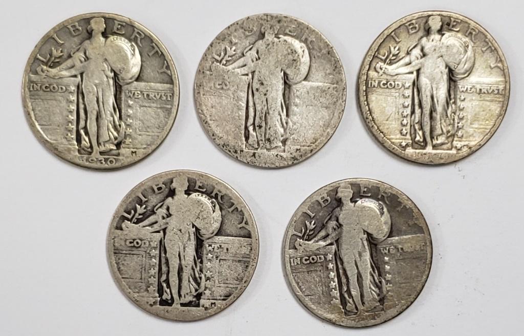 (5) STANDING LIBERTY QUARTERS (1 of 2)