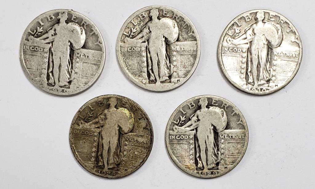 (5) STANDING LIBERTY QUARTERS (1 of 2)
