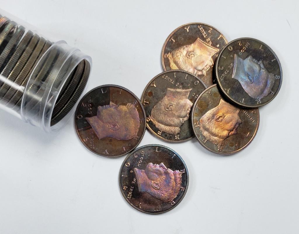 SILVER TONED PROOF KENNEDY HALF DOLLARS (1 of 2)