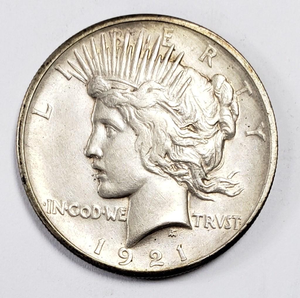 1921 PEACE SILVER DOLLAR KEY! (1 of 2)