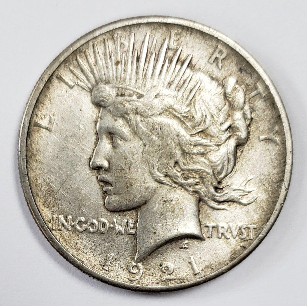 1921 PEACE SILVER DOLLAR KEY! (1 of 2)
