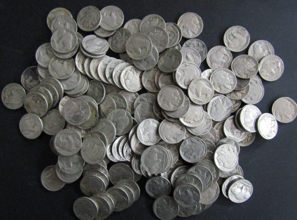 200-BUFFALO NICKELS FULL DATES (1 of 2)