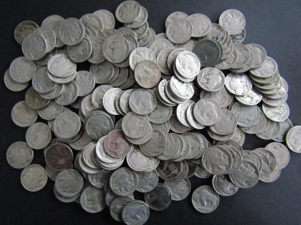 200-BUFFALO NICKELS FULL DATES (1 of 2)
