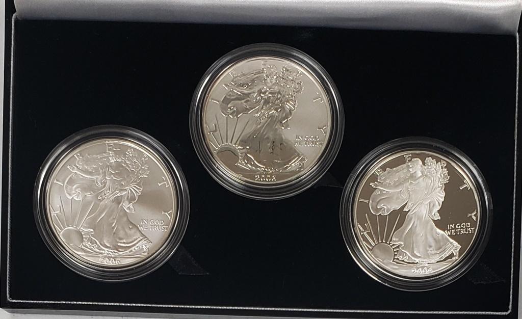 2006 American Eagle 20th Anniv. Silver 3-Coin Set (1 of 3)