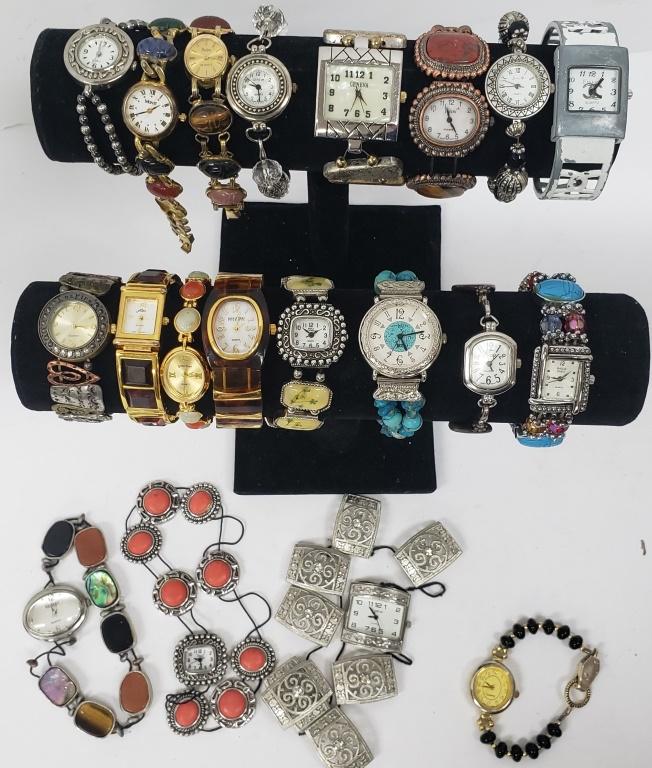 20 LADIES QUARTZ WRIST WATCHES-JOAN RIVERS,(2)GENE (1 of 15)