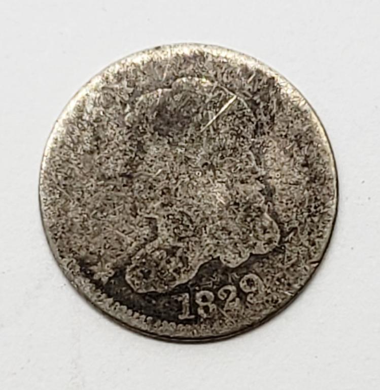 1829 Capped Bust Half Dime (1 of 2)
