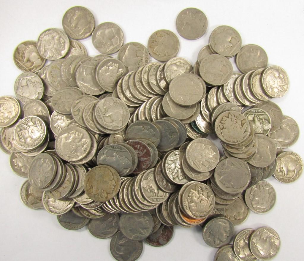 200-BUFFALO NICKELS FULL DATES (1 of 1)