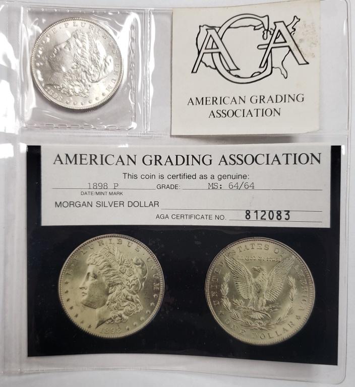 1898 MORGAN SILVER DOLLAR - MS64 (1 of 4)