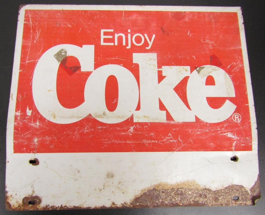 VTG Enjoy COKE METAL SIGN (1 of 2)