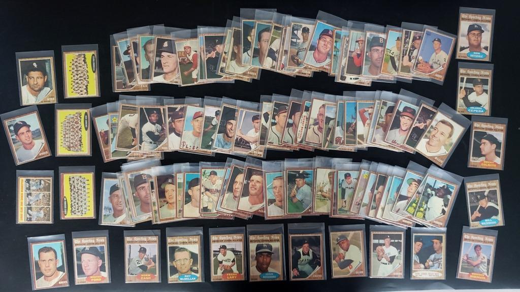 105-1962 TOPPS BASEBALL CARDS (1 of 5)