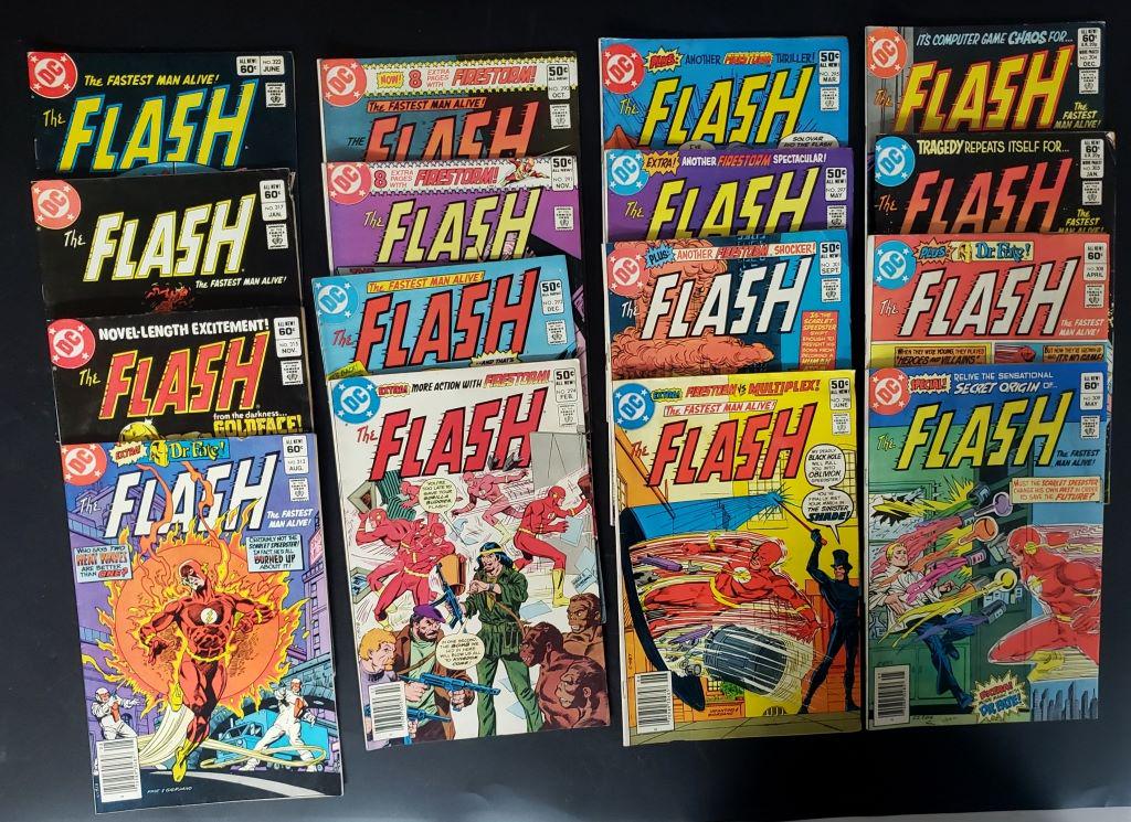 (16) DC FLASH COMIC BOOKS - ALL DIFFERENT (1 of 9)