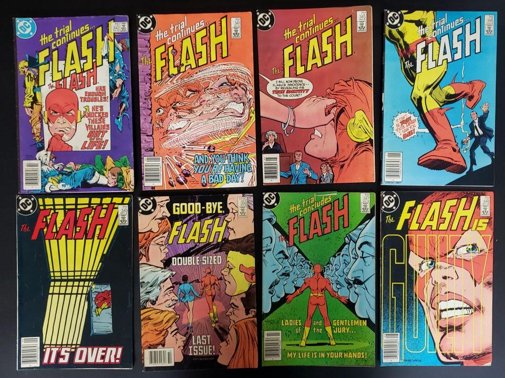 (8) DC FLASH COMIC BOOKS - ALL DIFFERENT (1 of 2)