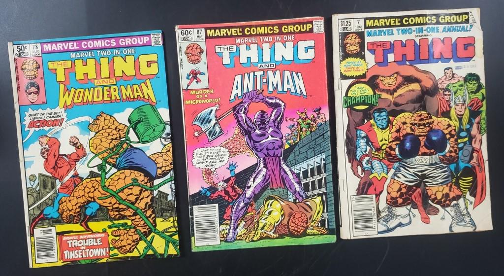 (3) MARVEL "THE THING" COMIC BOOKS (1 of 2)