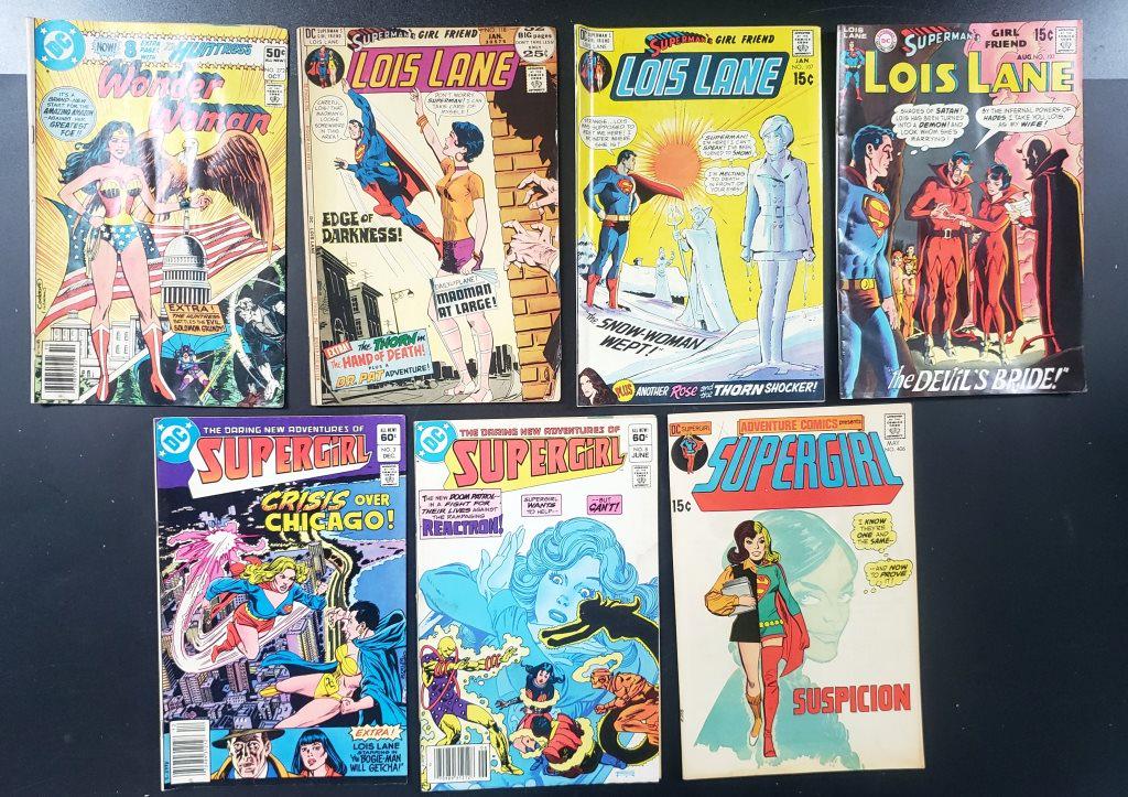 (3) LOIS LANE, (3) SUPER GIRL, (1) WONDER WOMAN (1 of 2)