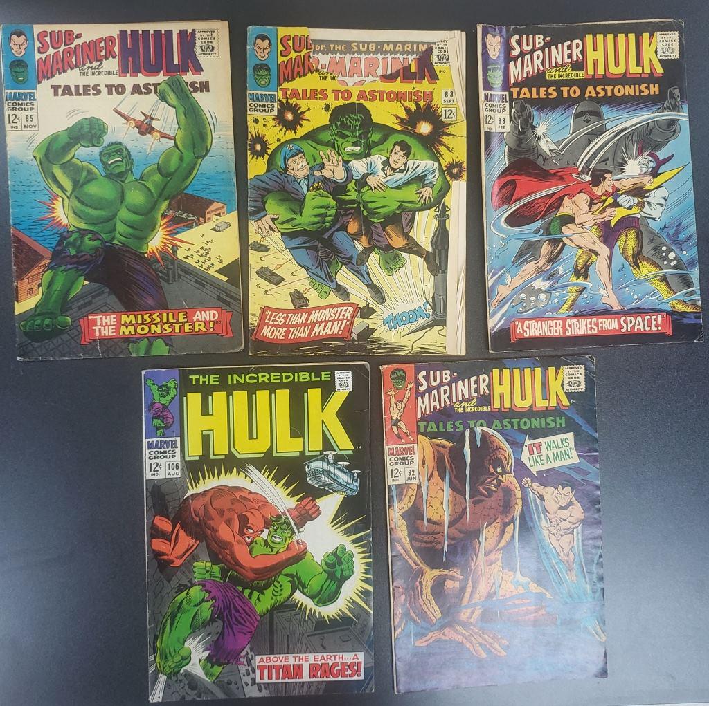 (5) SUB-MARINER AND HULK COMICS (1 of 2)