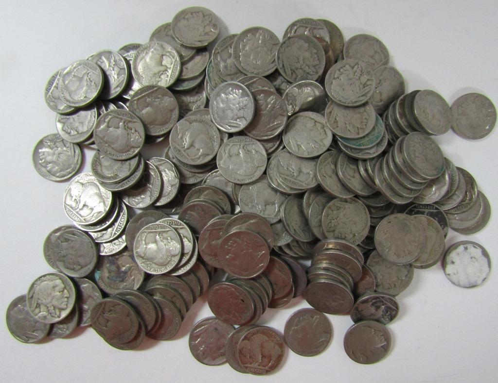 200-BUFFALO NICKELS FULL DATES (1 of 2)