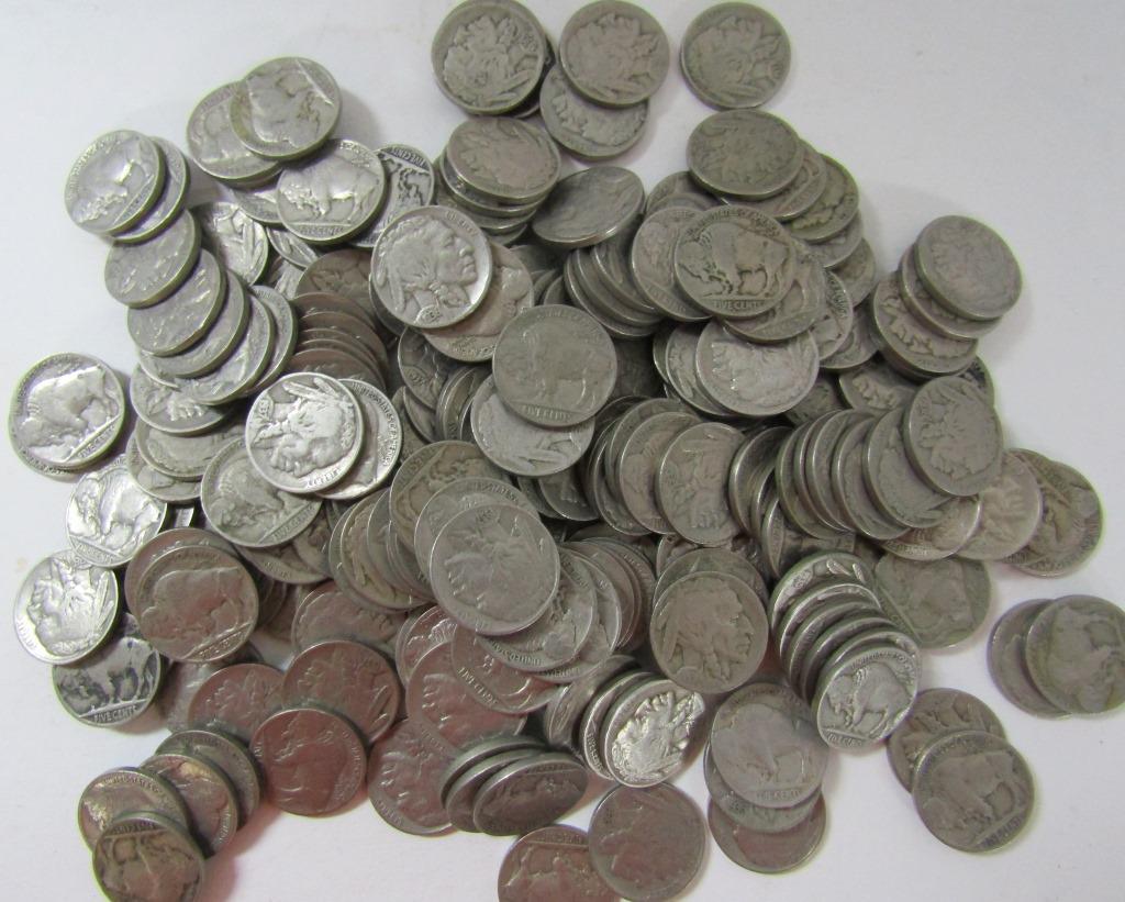 200-BUFFALO NICKELS FULL DATES (1 of 1)
